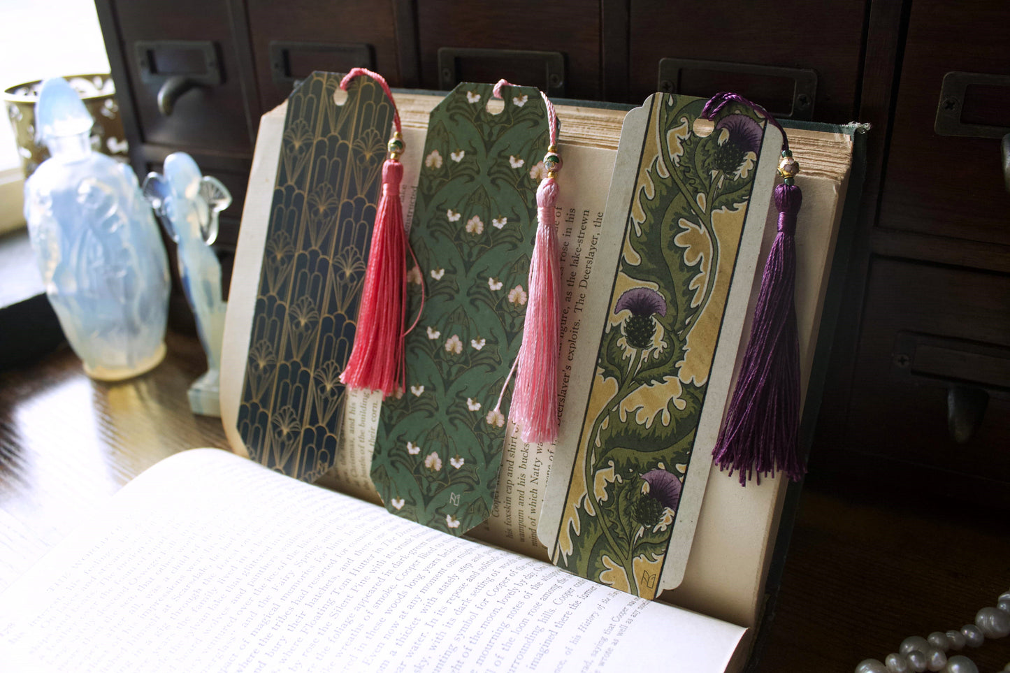 Art Deco Waterfall Bookmark
