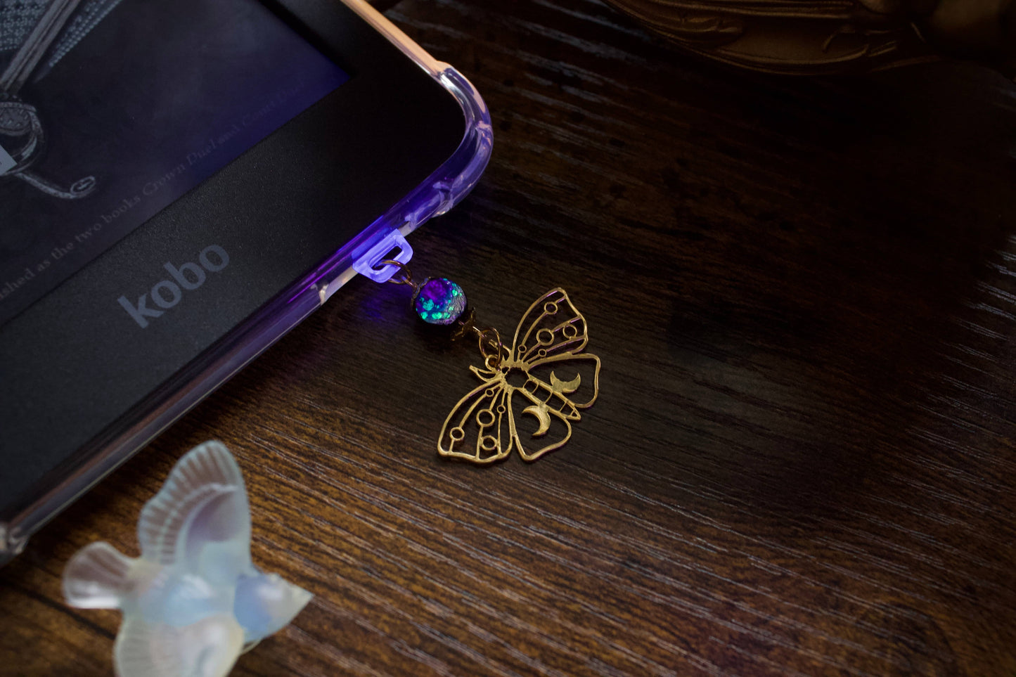 Glow in the Dark Moth Charm