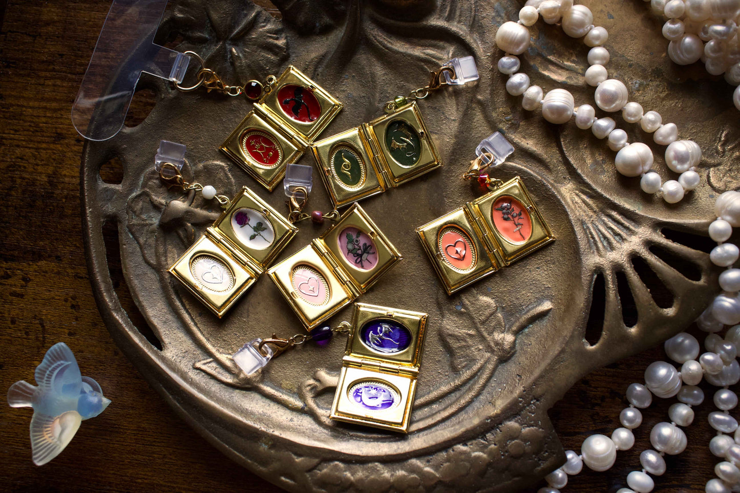 Blue Dragon Storybook Locket Charm