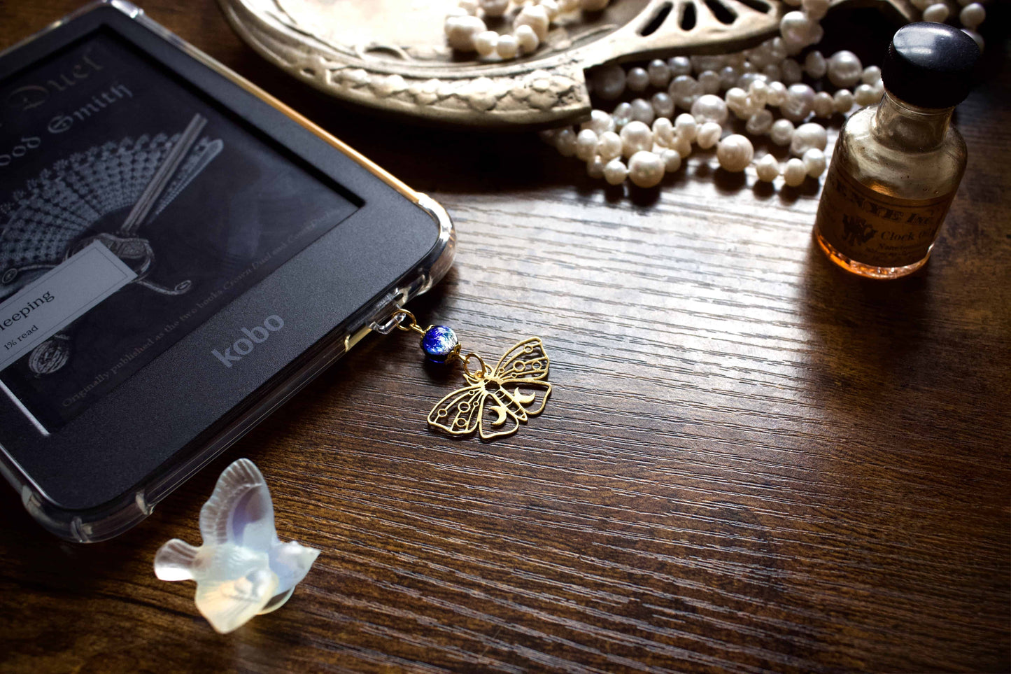 Glow in the Dark Moth Charm