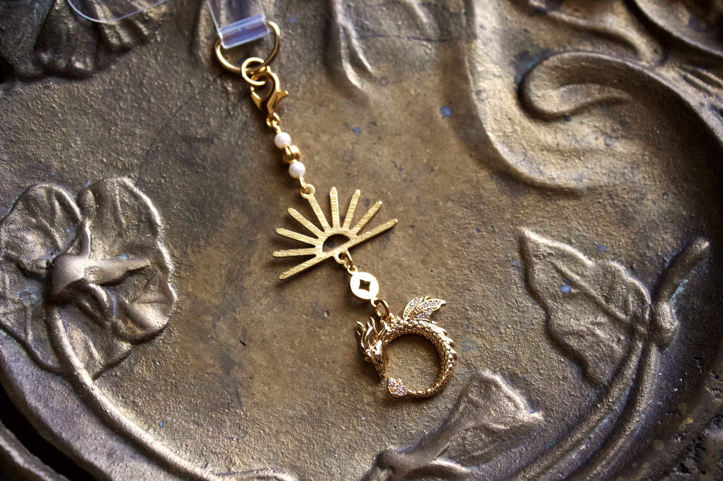 Celestial Sun Dragon Charm