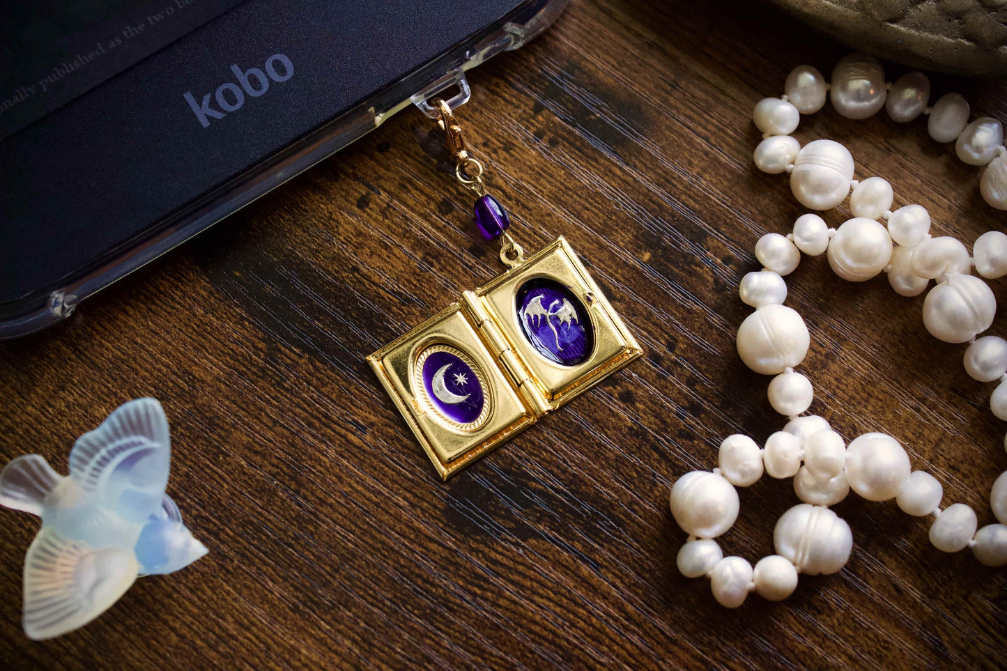 Blue Dragon Storybook Locket Charm