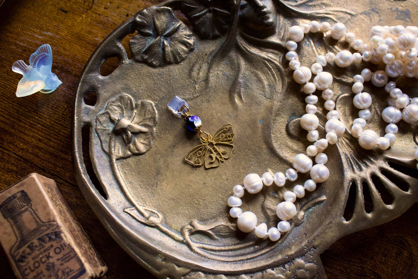 Glow in the Dark Moth Charm