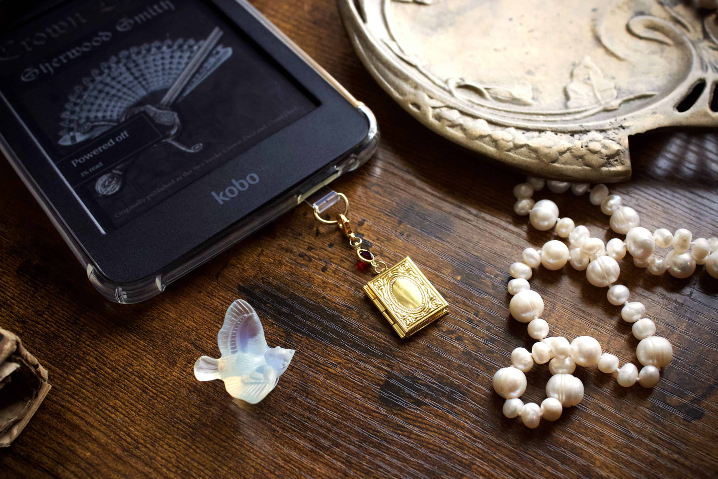 Red Dragon Storybook Locket Charm