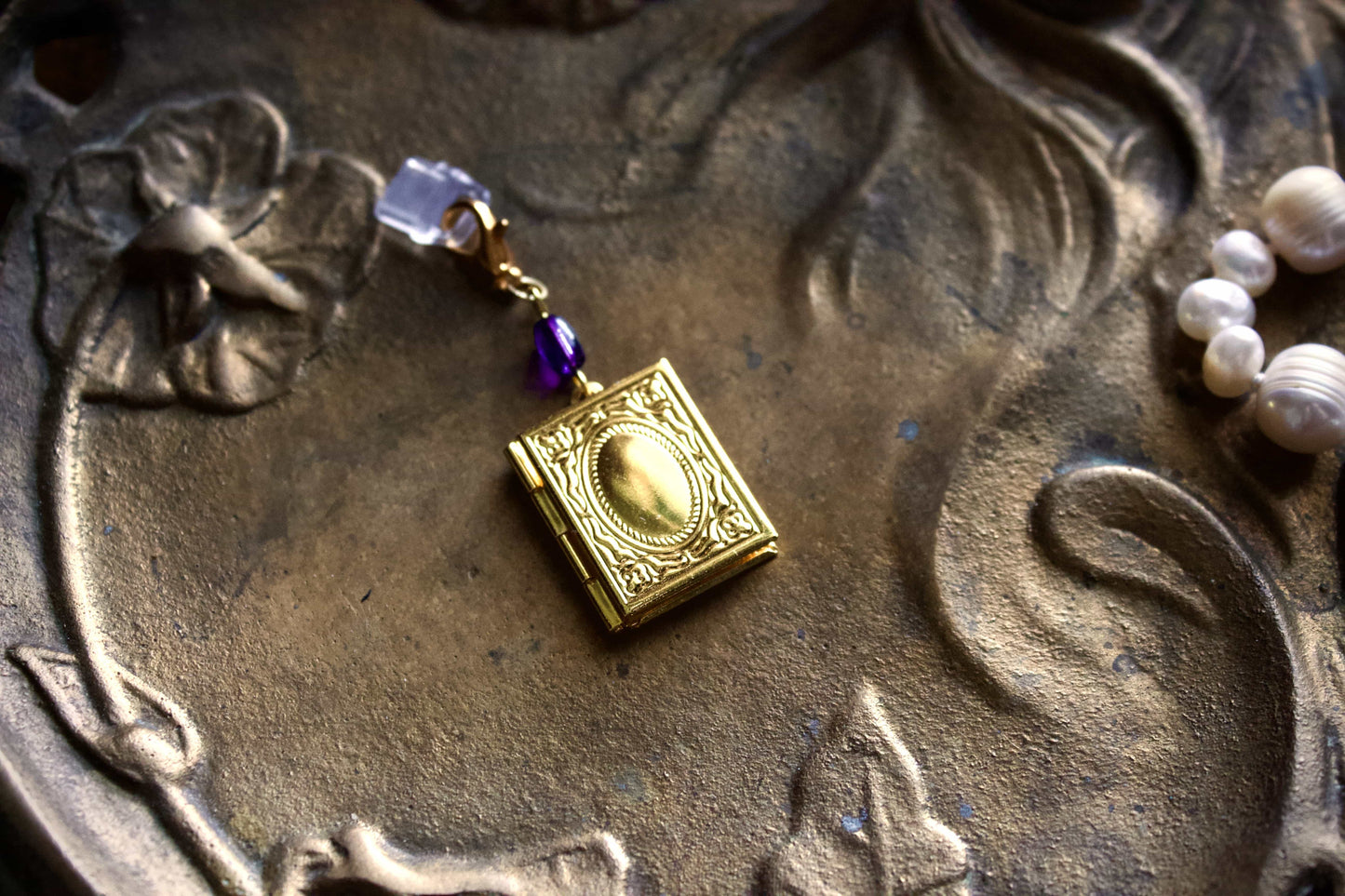 Blue Dragon Storybook Locket Charm