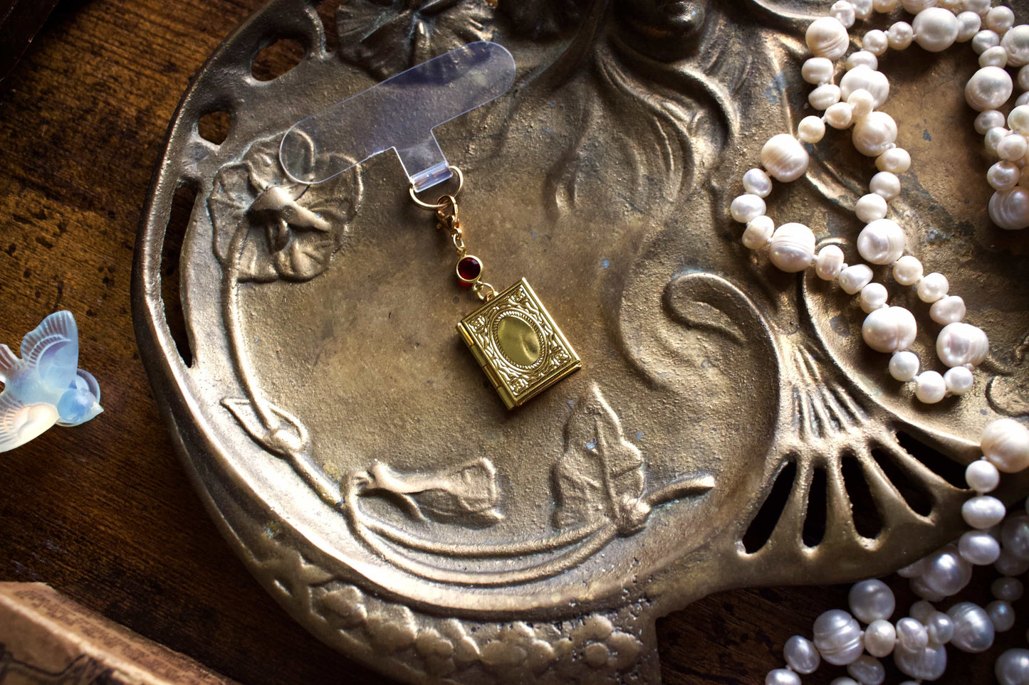 Red Dragon Storybook Locket Charm