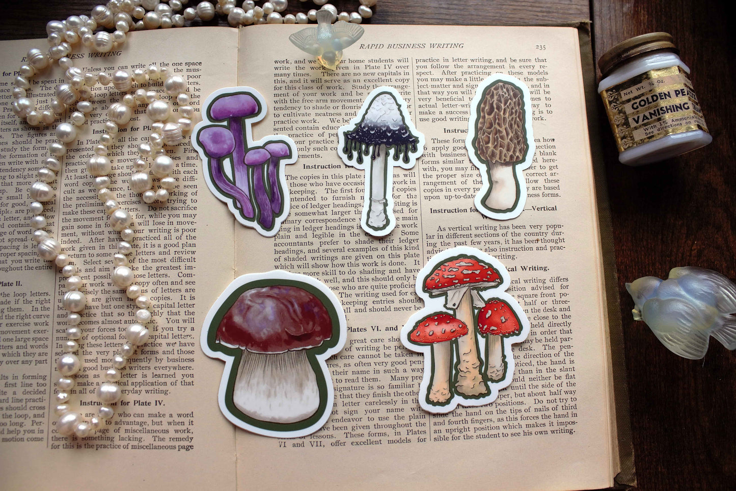 Inky Cap Mushroom Sticker
