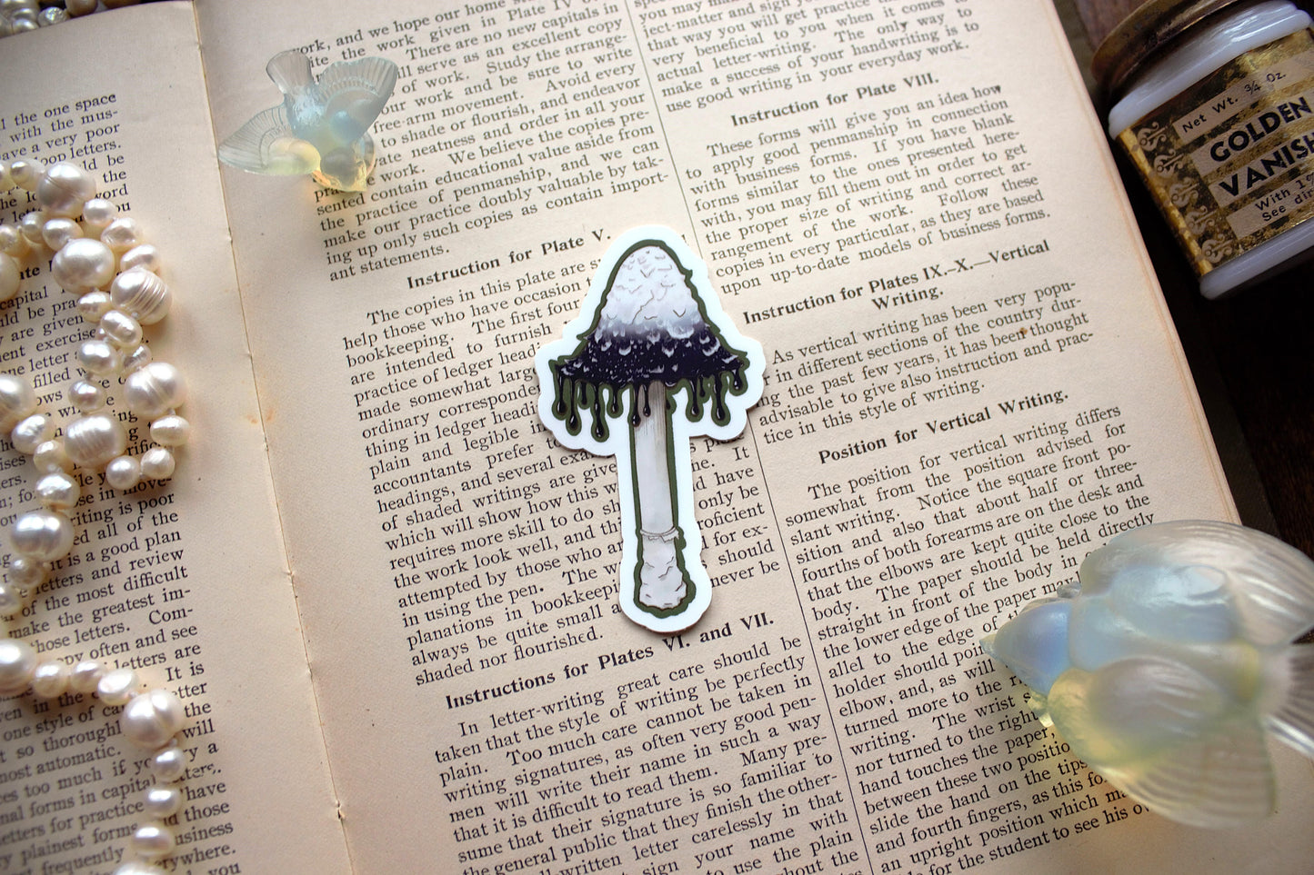 Inky Cap Mushroom Sticker