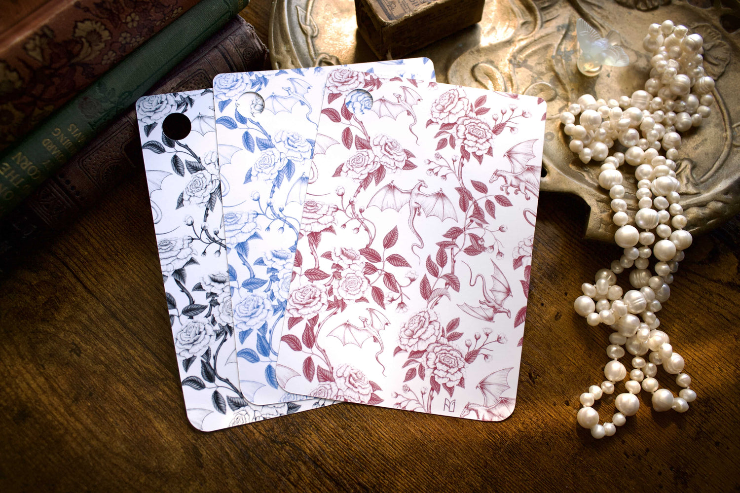 Dragons and Roses E-Reader Case Insert