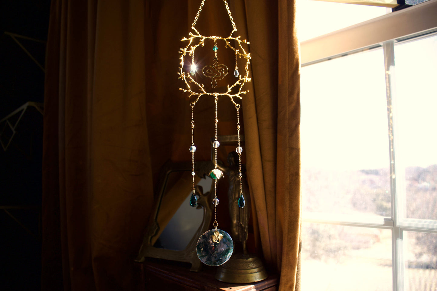Forest Snake Suncatcher