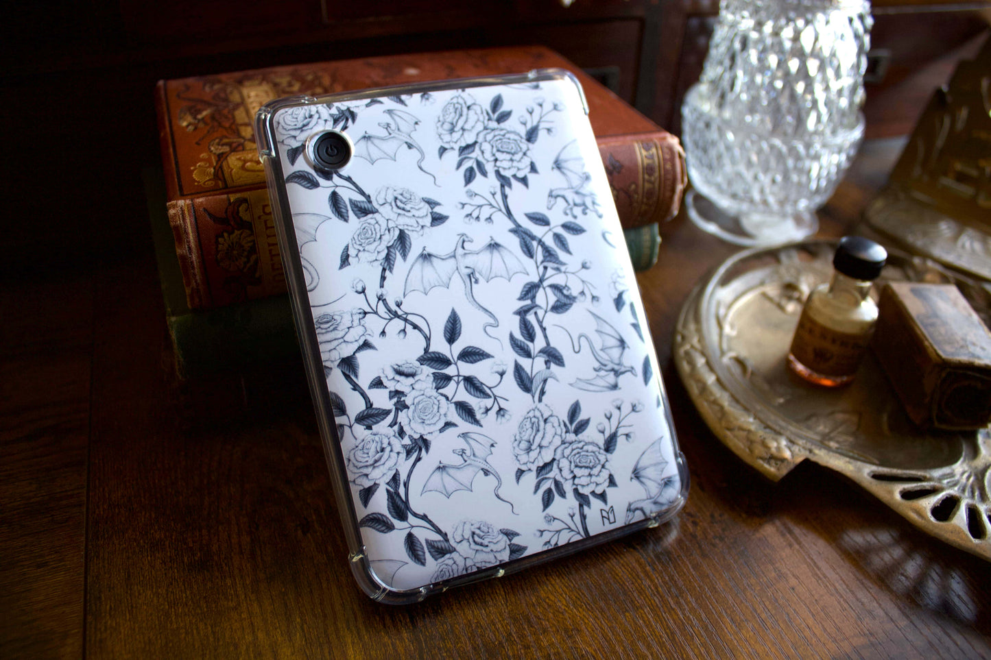 Dragons and Roses E-Reader Case Insert