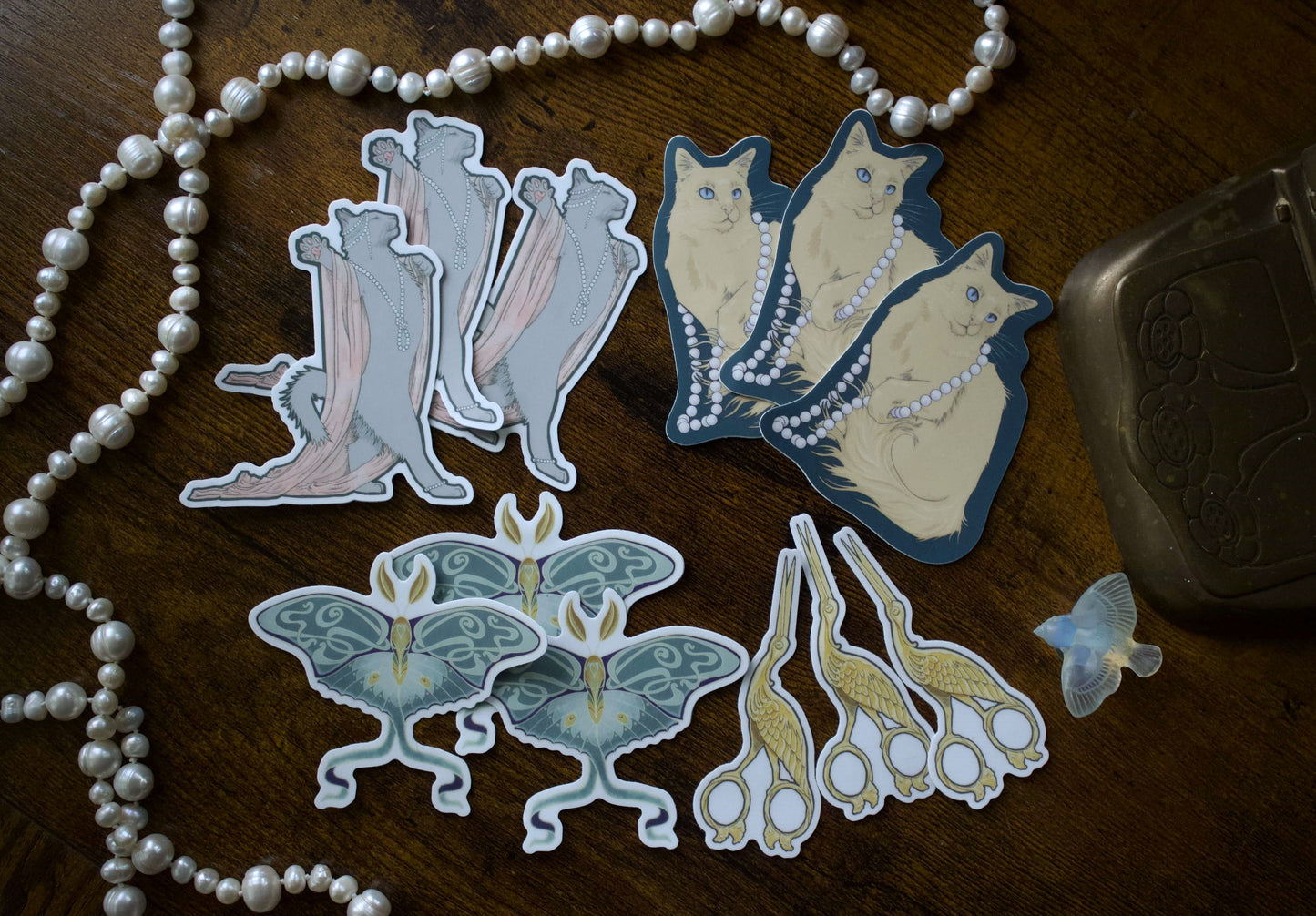 Luna Moth Vinyl Sticker