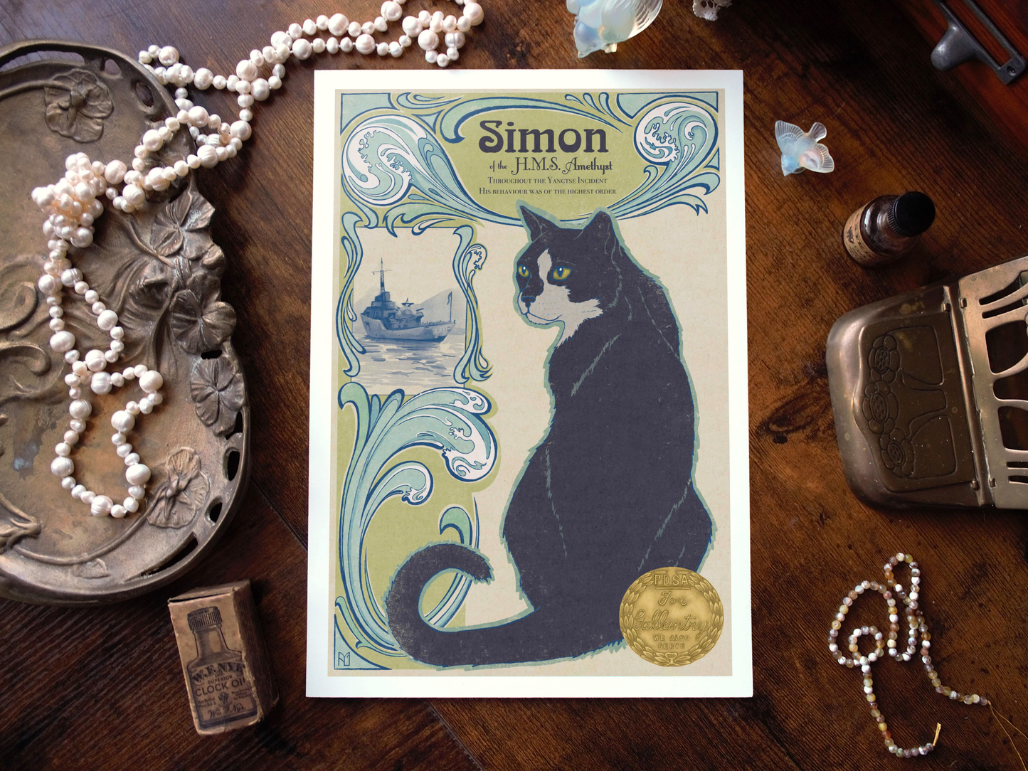 PREORDER Simon of the HMS Amethyst Fine Art Print